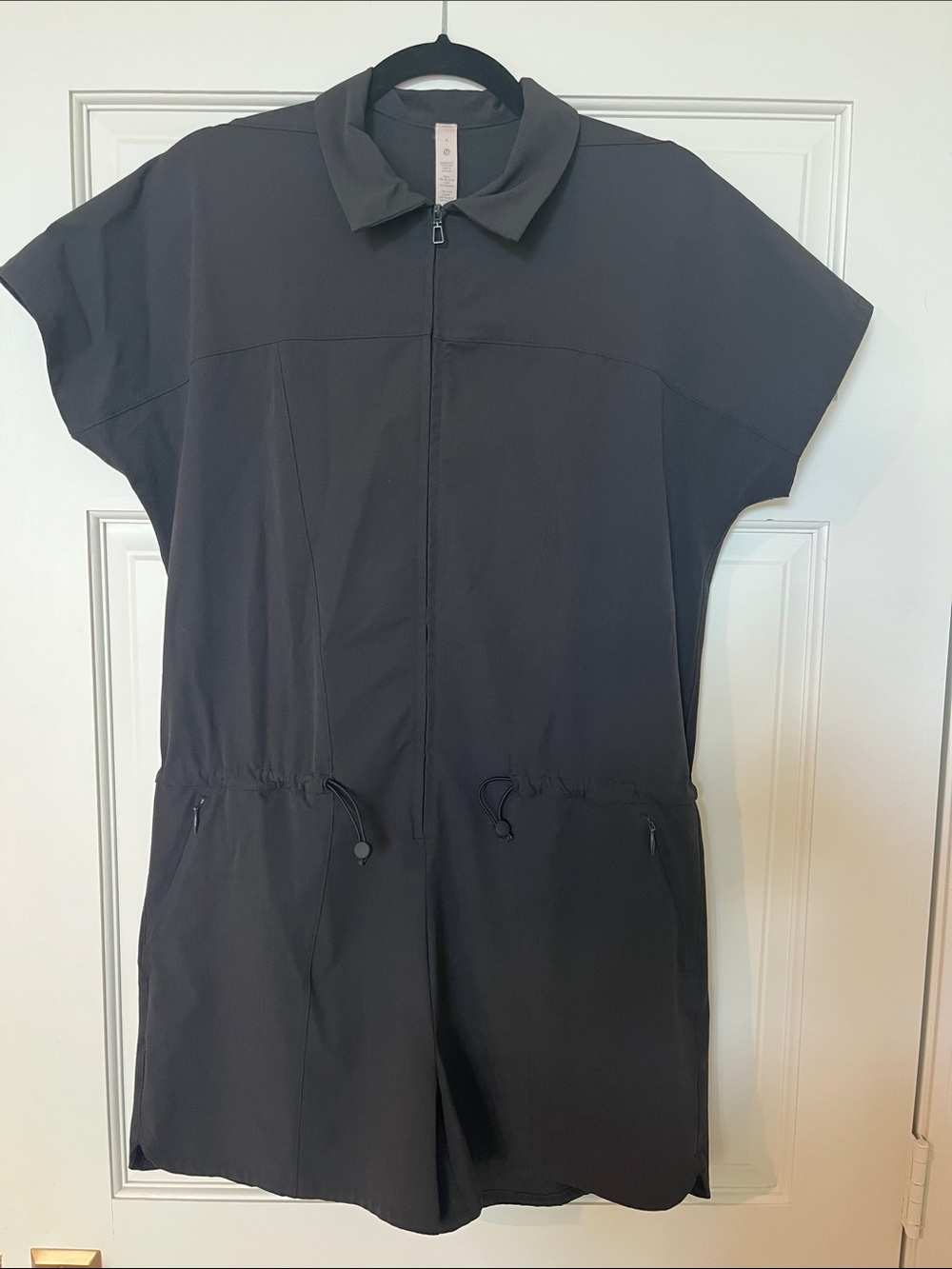 Lululemon Stretch Rib Pocketed Women’s Black One-Piece Romper - Picture 5 of 5